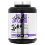 MuscleTech MassTech Elite Protein Powder, Weight & Muscle Mass Gainer, Whey Isolate Mass Protein Powder With 3g Creatine, 80g Protein, 18g BCAA, 14 Servings, 3.2kg, Vanilla Cake