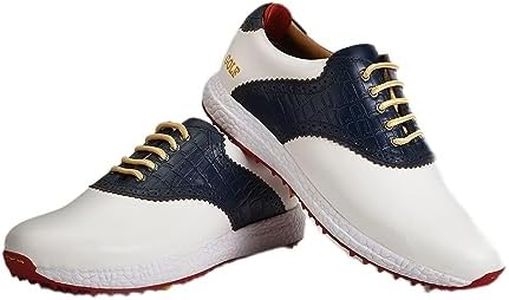 East Star Sports ESS Golf Shoes for Men-Lightweight White and Blue Colour Size 13