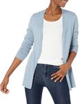 Amazon Essentials Women's Lightweight Open-Front Cardigan Jumper (Available in Plus Size), Indigo Blue Heather, S