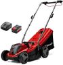 Einhell Cordless Lawnmower with Battery and Charger 18V Power X-Change, 33cm Cutting Width, Brushless Motor, 30L Grass Box, 5 Cutting Heights GE-CM 18/33 Li Battery Lawn Mower