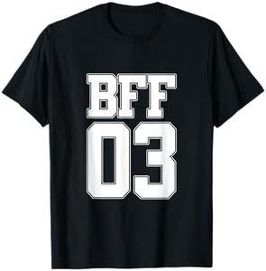 BFF 03 Best Friends Matching Bestie Friendship Day Shirt T-Shirt