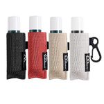 WK IEASON Lipstick Sleeve Lip Balm Holder Keychain Clip On Chapstick Holder Sleeve (Black/red/Grey/Beige)