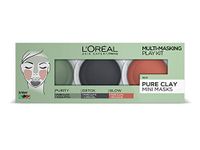 L'Oréal 3 Pure Clays Multi-Masking Face Mask Play Kit, 3 x 10ml