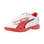 PUMA Men's Ultra Play Turf Trainer Sneaker, Puma White-puma Black-fire Orchid, 8