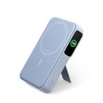 Anker MagGo Power Bank, Qi2 Certified 15W Ultra-Fast MagSafe-Compatible Portable Charger, 10,000mAh Battery Pack with Smart Display and Foldable Stand, For iPhone 15/14/13/12 Only(USB-C Cable Include)