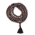 Crystu Natural Garnet Mala Semi Precious Crystal Stone 8 mm 108 Beads Jap Mala for Reiki Healing Stone for Unisex