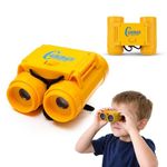 Wembley Mini Binocular for Kids | Compact and Portable Outdoor Telescope for Boys and Girls | Binocular Toy with Neck String, Focus Adjustment and Ultra Zoom | Birthday Gift for Kids (Yellow)