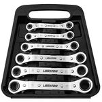 Ratchet Spanner Set, Ratchet Spanners, Offset Spanner Set, Ring Spanner Set, Offset Ratcheting Wrench Set 6-19mm with Storage Organizer Box