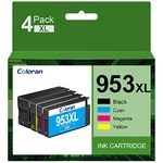 Coloran 953XL Compatible Ink Cartridges Replacement for HP 953 XL for HP Officejet Pro 7740 8730 8710 8715 8718 8719 8720 8725 8740 8218 7720 7730