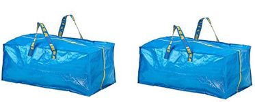 Ikea TSSP Trunk for Trolley, Blue Bag 76 l (20 Gallon)(Length: 73 cm (28 ¾ ") Depth: 35 cm (13 ¾ ") Height: 30 cm (11 ¾ ") Max. Load: 25 kg (55 lb)) (Pack of 2)