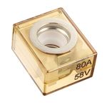 BOJACK Terminal Fuse 80A Marine Rated Battery Fuse (MRBF) 58V DC Max IP66 Waterproof for the Circuit Protection of Automobiles RVs Cranes Ships Charging Piles (80 Amp)