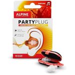 Alpine PartyPlug Concert Ear Plugs - Noise Reduction Ear Plugs for Party, Concert, Festival and Music - 19dB - 1 Pair Reusable Soft Invisible Earplugs
