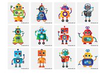 Henbrandt Robot Mini Tattoos - 1 - 24 packs- 12 tattoo's per pack - Great Party Bag Fillers (1 x Pack of 12 = 12 Tattoos)