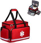 First Aid Duffel Bag Empty Only Medical EMT EMS First Responder Emergency Treatment Medical Supplies Traumas Jump Kit Duffle Large for Travel School Survival Camping Outdoor Waterproof Portable