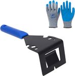 Trim Puller Pry Bar, Tile Skirting Board Removal Tool for Wood Floor Baseboard Door Casings Nail Pulling with Working Gloves Gekufa,Blue