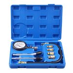 Professional Petrol Engine Compression Tester Kit Set for Automotives and Motorcycles - Blue