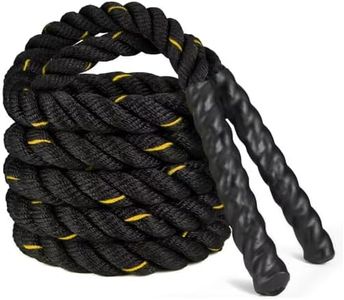 Tivddikun Jump Rope, Weighted Jump Ropes for Men women, 2.8lb Heavy Skipping Rope for Exercise, Adult Jumpropes for Home Workout, Improve Strength and Building Muscle,Total Body Workout Equipment, Black+Yellow