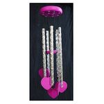 Gupta Fancy Store Metal Wind Chime (Pink)