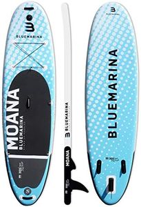 Bluemarina Stand Up Paddling Board aufblasbar Moana | 𝟓 𝐉𝐀𝐇𝐑𝐄 𝐆𝐀𝐑𝐀𝐍𝐓𝐈𝐄 - Bis 130 kg Tragkraft - 305x75x15 cm - Stand Up Paddle Set - Aufblasbares SUP Board - Surfbrett (305x75x15cm)