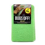 Bug and Tar Remover for Cars from Luxe Shield - (2pk Jumbo 6” x 9.5”) - Durable & Reusable Car Wash Sponge - Bug Remover for Car Detailing - Great for Everyday Use