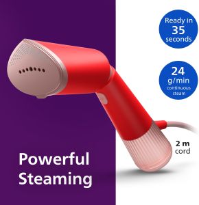 Philips 5000 Handheld Garment Steamer – Orange Red