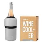 Huski Wine Cooler | Premium Iceless Wine Chiller | Keeps Wine Cold up to 6 Hours | Award Winning Design | New Wine Accessory | Fits Some Champagne Bottles | Perfect Gift for Wine Lovers (Stone Grey)