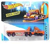 Hot Wheels Track Stars Hitch N' Haul Orange & Purple Truck