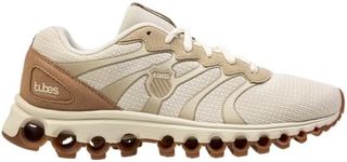 K-Swiss Women's Tubes 200 Training Shoe, Bone White/Safari/Gum, 8 M