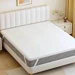 FRIDEKO 2 Inch Memory Foam Mattress Topper, Double Mattress Topper, Hypoallergenic Bed Topper, For Bed Caravan Campervan Sofa Beds, Back Pain Support (135x190x5cm)