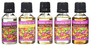 Cupcake World Intense Food Flavourings Toffee-n-Coffee Pack 28.5ml x 5 Flavours