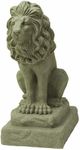 EMSCO Group Guardian Lion Statue – Natural Sandstone Appearance – Made of Resin – Lightweight – 28” Height