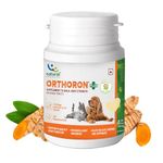 Natural Remedies Orthoron+ Joint Supplement for Dogs & Cats, Relieves Limping & Stiffness, Enhances Joint Movement, Real Chicken Liver, All-Natural & Safe, Easy to Feed, 28 Palatable Tablets