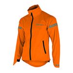 SIKMA MENS CYCLING WATERPROOF JACKETS RUNNING TOPS HOODED JACKET WINDPROOF OUTDOOR CASUAL JACKET (ORANGE, l)