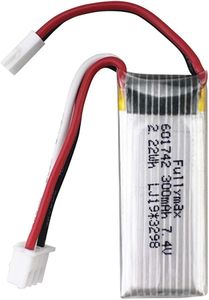 YUNIQUE Green-Clean-Power - Batterie Lipo 7.4V 300mAh Haute Vitesse | Compatible WLToys F959 XK A600 A430 | Légère et Rechargeable pour Avion RC, Argent