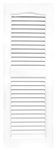 Shutters, Louvered Shutters, Standard Louvered Exterior Vinyl Window Shutters, White, (1 Pair = 2pcs) 14"W x 67.5"H