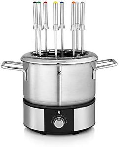 WMF Lono Set per fonduta, fino a 8 persone, temperatura variabile, 1400 W, in Cromargan