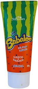 HOT FLOWERS Babaloo Hydrating Glide Gel with Cooling Sensation – Water-Based Formula – Fruity Aromas of Grape or Watermelon – 60g (Watermelon)