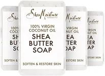 SheaMoisture Shea Butter Soap for All Skin Types 100 percent Virgin Coconut Oil Cruelty Free Skin Care 8 oz 4 Count