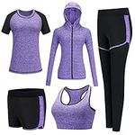 XPINYT 5pcs Workout Outfits for Wom