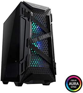 ASUS TUF Gaming GT301 ATX Mid-Tower Compact Case with Tempered Glass Side Panel, Black