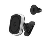 Scosche MP2DVM MagicMount Pro2 Magnetic Cell Phone Holder, Adhesive Car Dashboard Mount with Removable Vent Clip, Hands-Free Phone Stand Compatible with MagSafe iPhone 15/14/13/12/Pro/Max/Plus/Mini