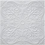 Styro Pro Decorative Polystyrene Ceiling Tiles to Cover Popcorn, Pack of 24 (Covers 65 sq ft). Easy paintable. DIY Glue up Application on Most Flat Ceiling Surfaces or Over Popcorn. Model RM 39