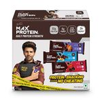 RiteBite Max Protein Daily Choco Almond Bars & Berry Bars & Classic Bars 300 Gm - Pack Of 6 (50 G X 6)