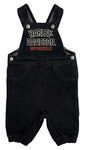 Harley-Davidson Baby Unisex Embroidered Denim Infant Overalls - Black (9/12M)