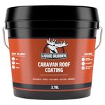 Liquid Rubber Caravan Roof Coating - Solar Reflective Sealant, Trailer and Camper Roof Repair, Waterproof, Easy to Apply 3.79 Litres