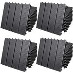 CASARIA® 44x WPC Composite Classic Anthracite Decking Tiles 30x30cm | Cuttable Interlocking System | Drainage System | Garden Balcony Patio Click Lock-In Flooring Deck | Set of 44 Tiles 4m²