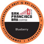 San Francisco Bay Coffee Coffee OneCUP Blueberry 80 Ct Flavored Medium Roast Compostable Coffee Pods, K Cup Compatible including Keurig 2.0