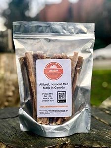 Bullystick all beef pizzles (6") (20pc) for all-sized dogs - All natural - Made in Canada - Low Odour - Hormone free - Long lasting (Regular, Standard)