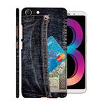 PRINTFIDAA Creative Pocket Jeans Hundread Dollar Bill Debit ATM Card Print Designer Back Cover for Oppo A83