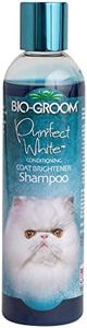 Bio-Groom Purrfect White Cat Shampoo – Color Enhancing Pet Shampoo, Cat Bathing Supplies, Kitten Wash, Cat Grooming Supplies, Cruelty-Free, Made in USA, Coat Brightener Shampoo – 8 fl oz 1-Pack